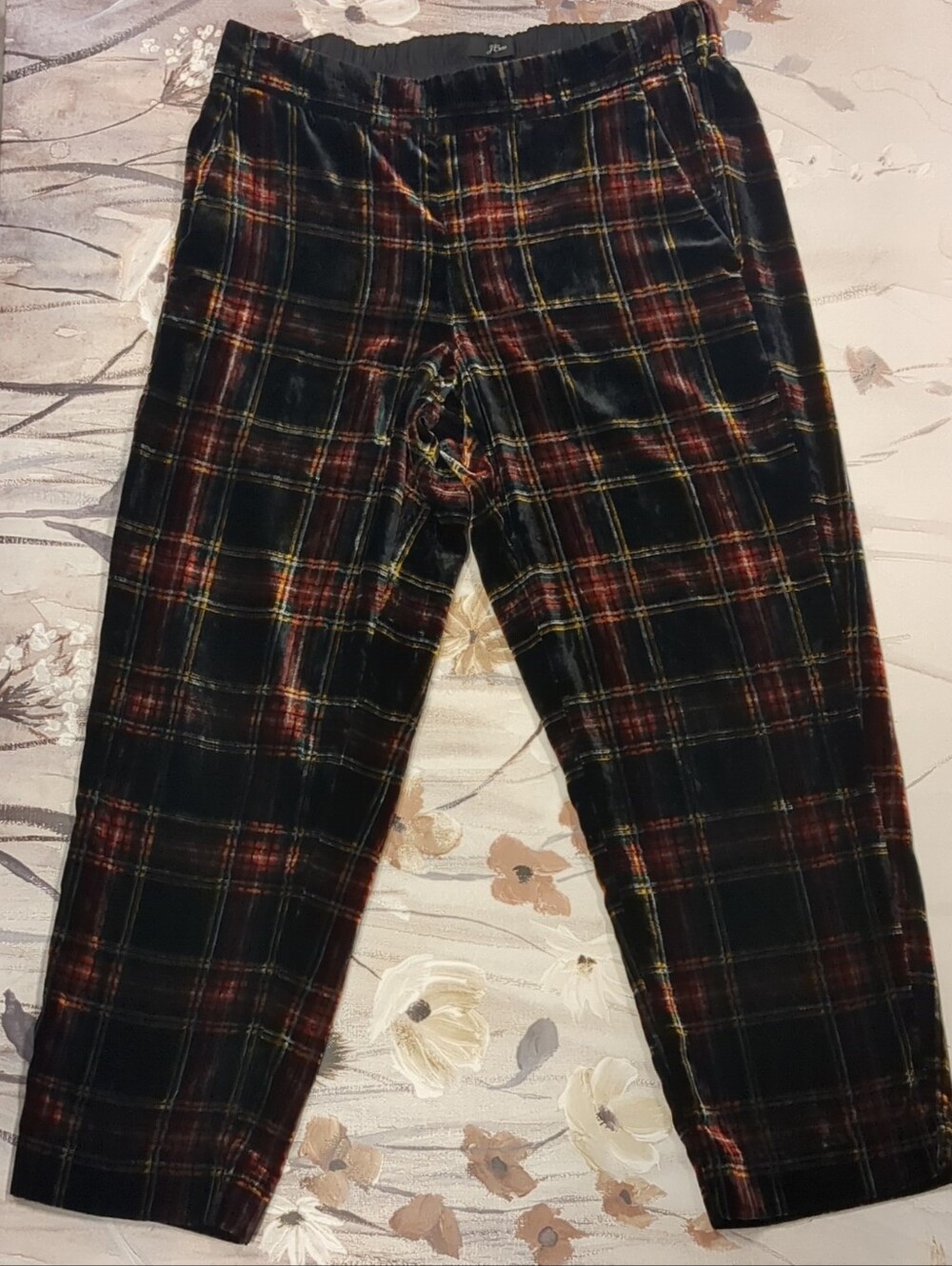 J. Crew Black Plaid Plaid Pj Bottoms